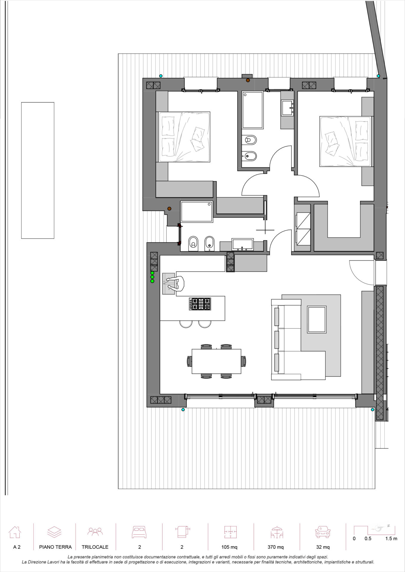 Alzano Lombardo – Trilocale A2