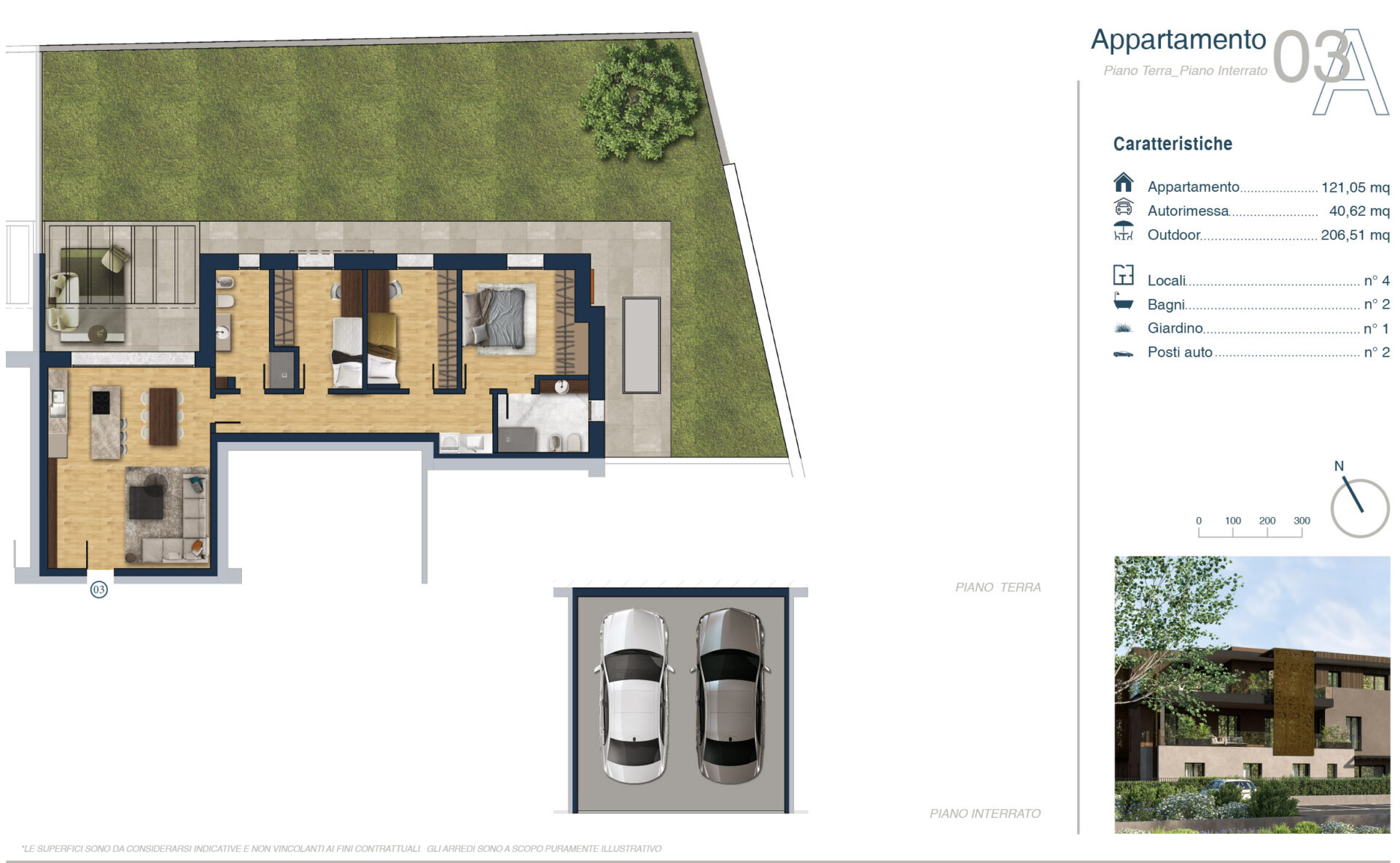 Treviolo – A3 Quadrilocale Piano Terra