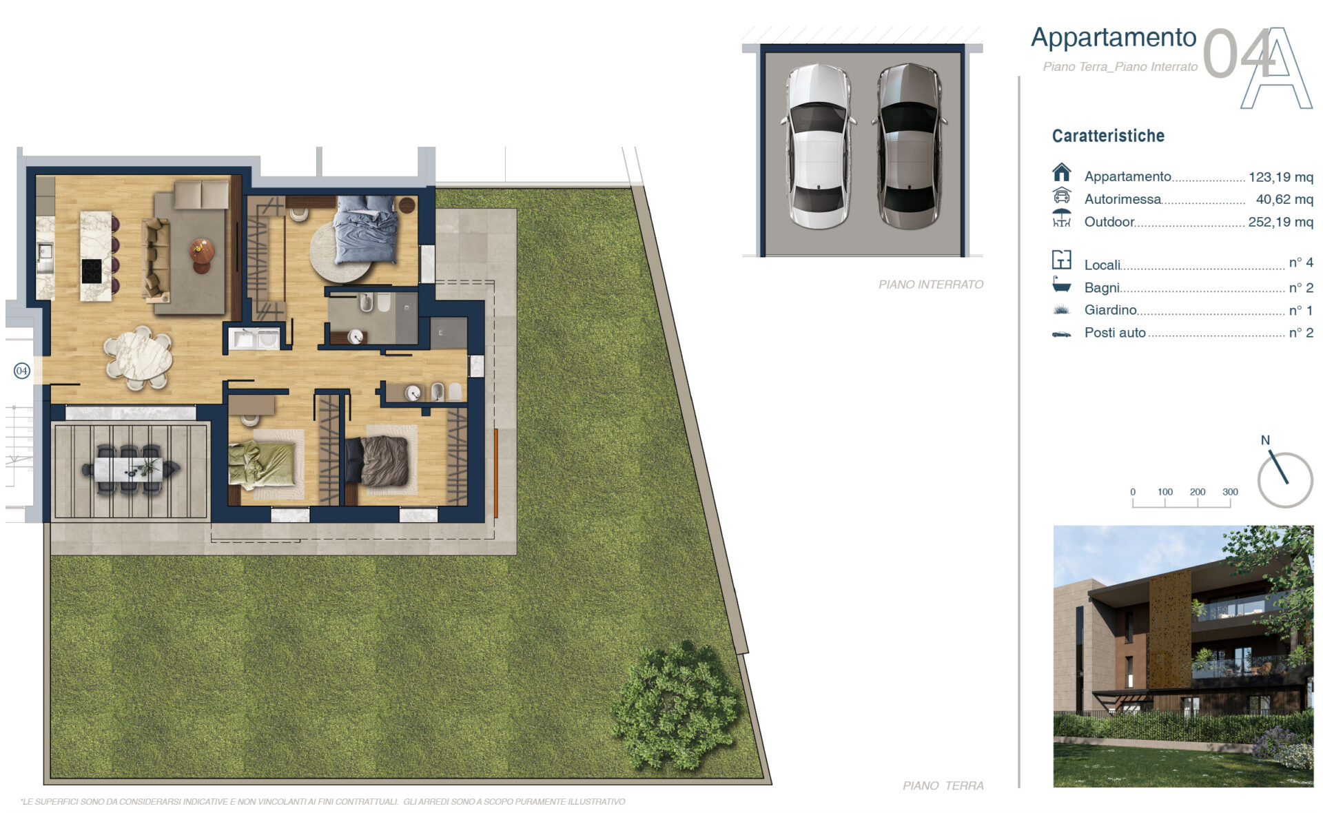 Treviolo – A4 Quadrilocale Piano Terra