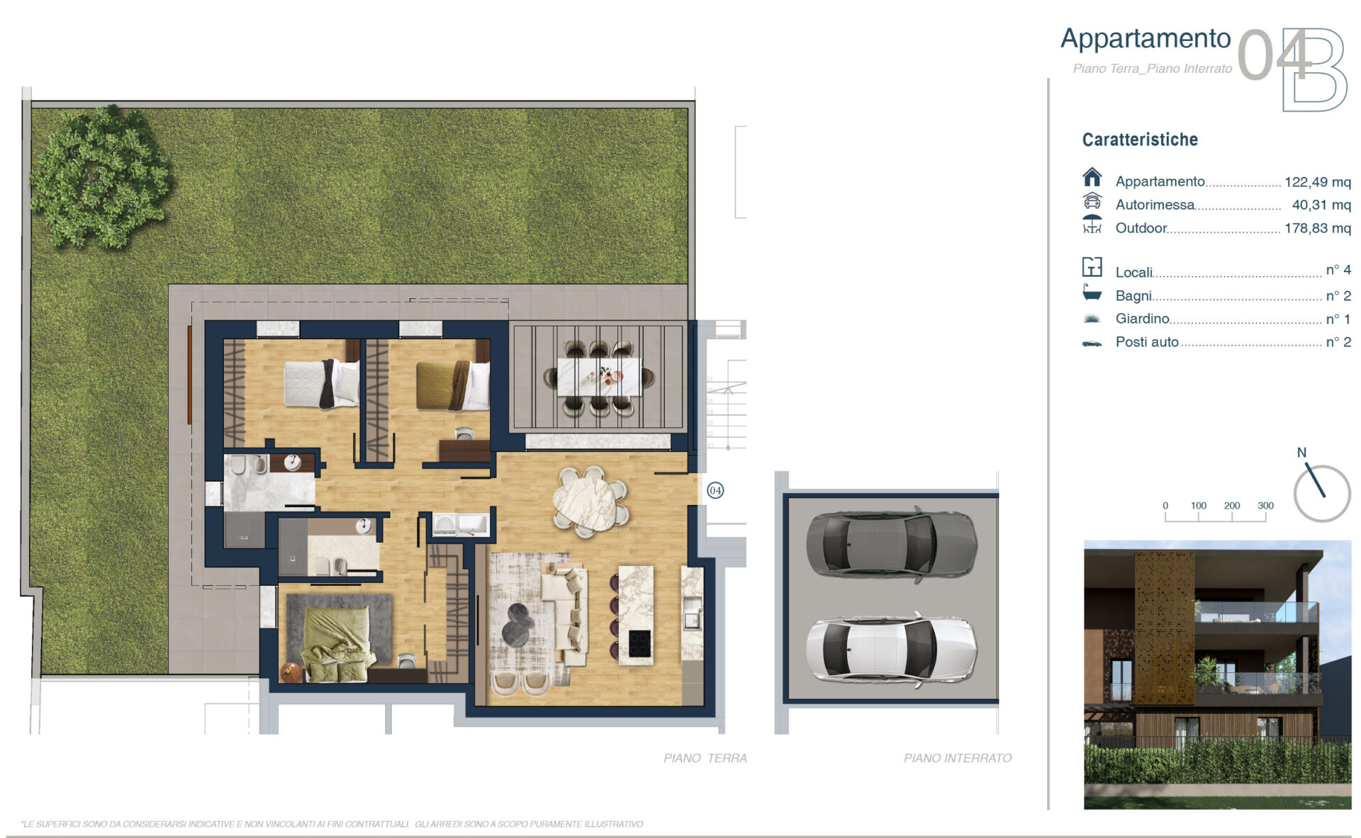 Treviolo – B4 Quadrilocale Piano Terra