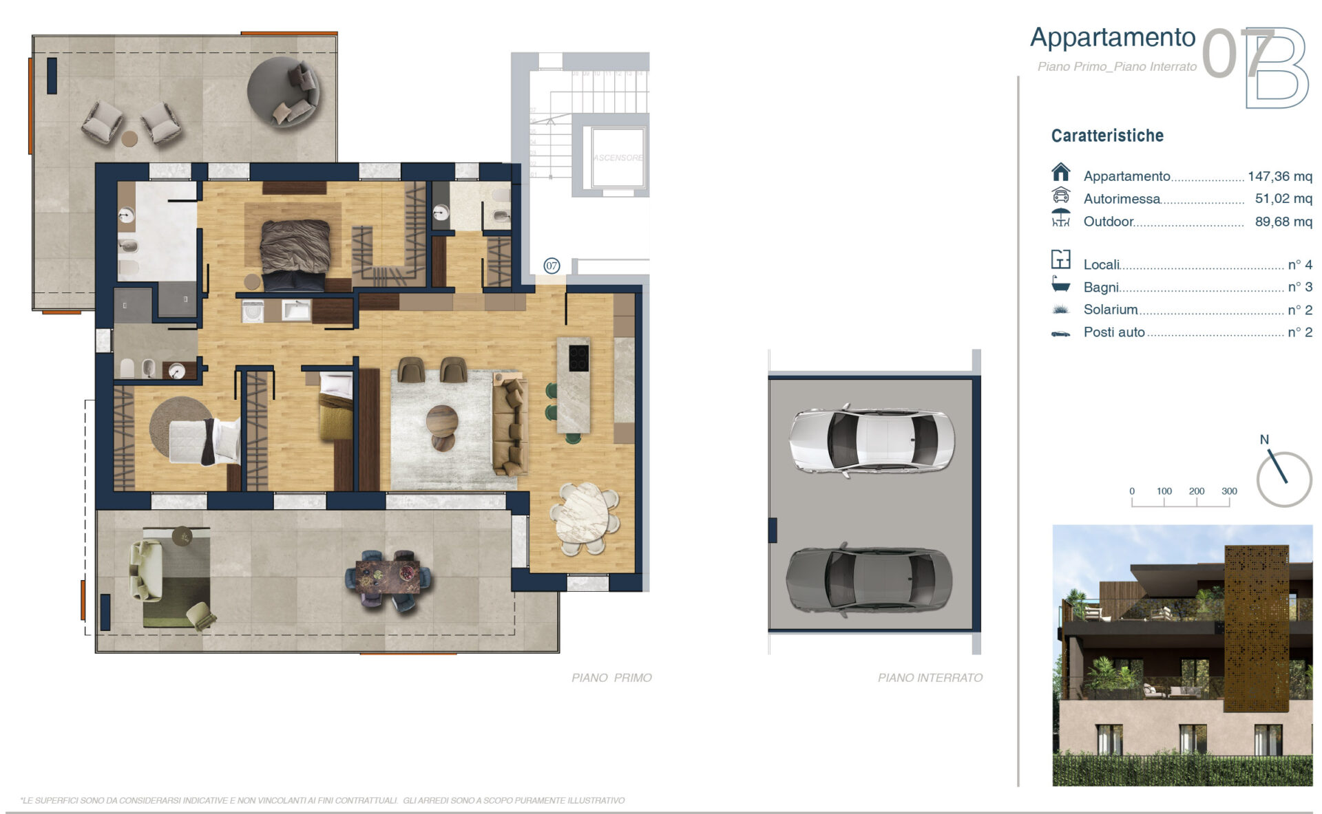 Treviolo – B7 Quadrilocale Piano Primo
